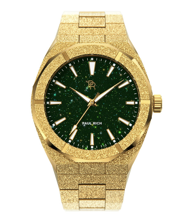 Paul Rich Mens Luxury Watch Gold Green